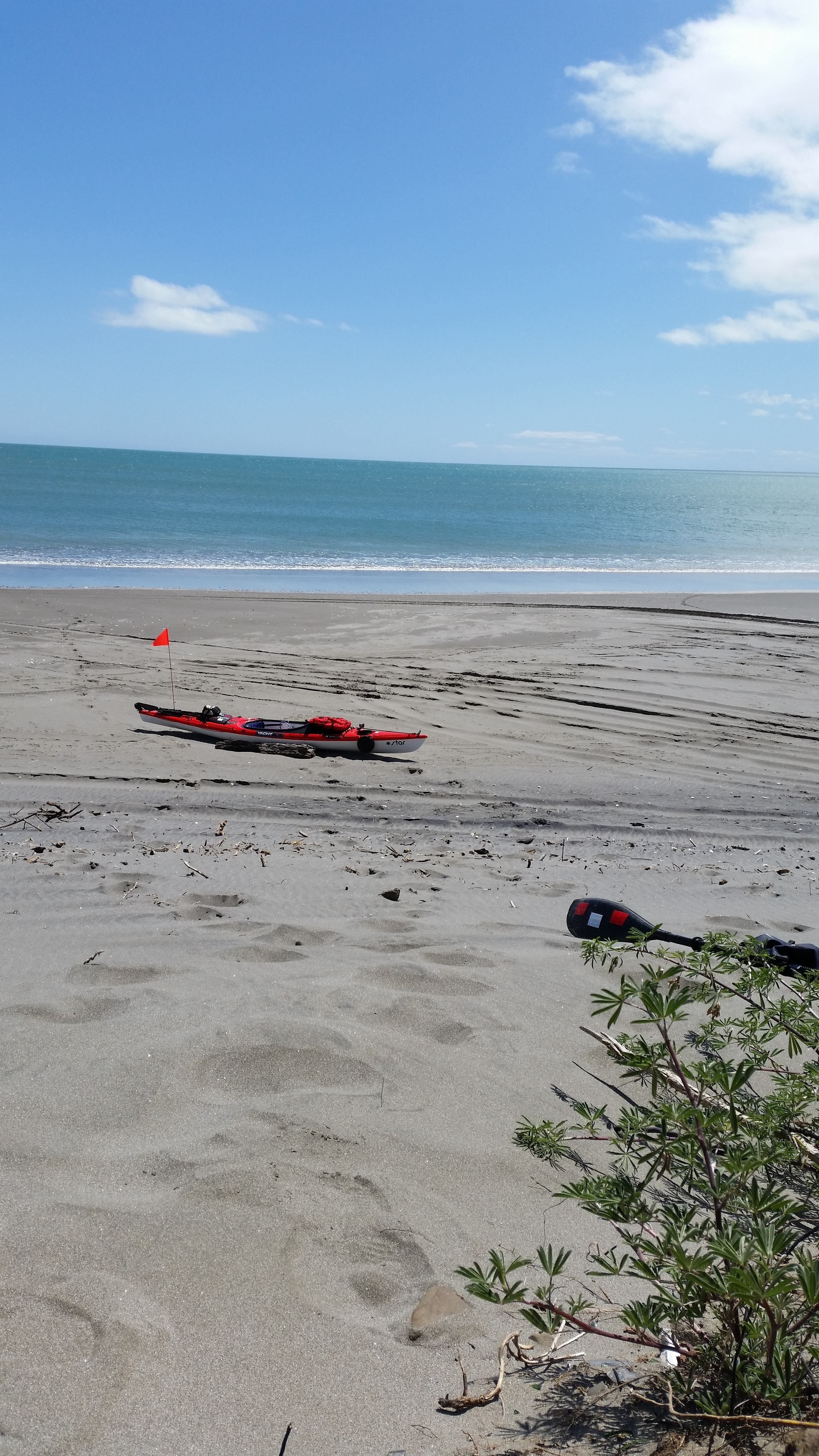 View from my contemplation spot on Hukiwai Beach