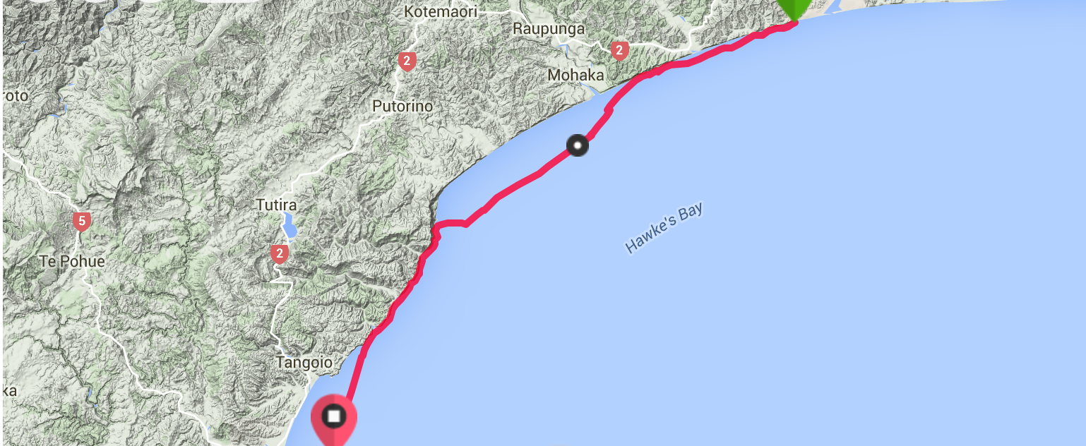 Distance: 68.2km Time: 11:01:33 Avg Speed: 6.3kph Calories: 2447