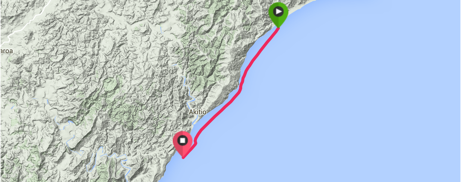 Distance: 16.01 km Time: 2 :08 :10 Avg Speed: 7.5kph Calories: 858