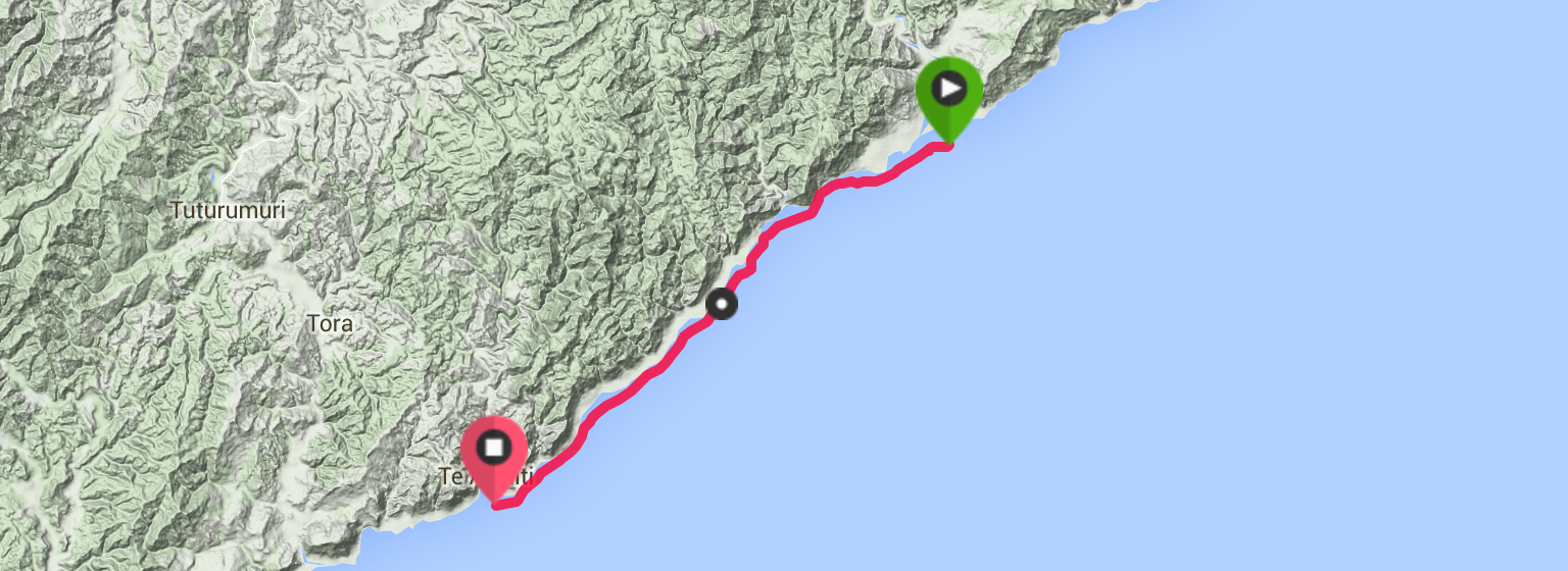 Distance: 17.06 km Time: 2 :43 :52 Avg Speed: 6.4kph Calories: 844
