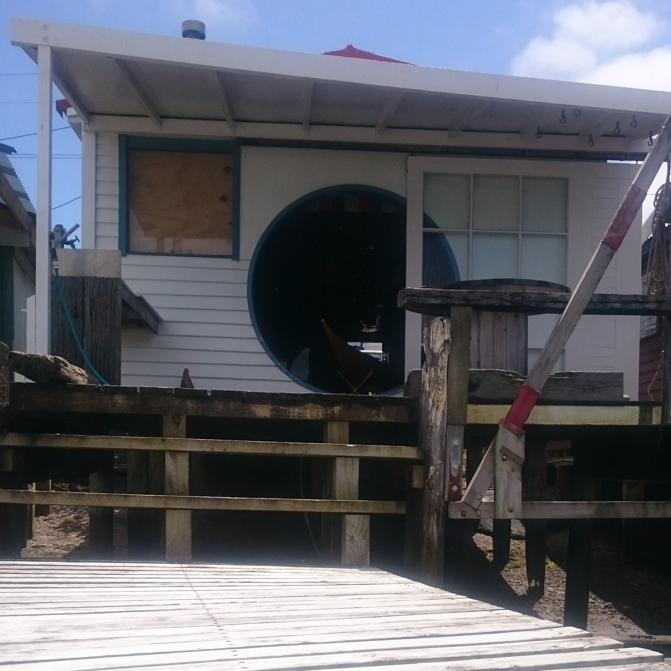 Conrad's beautiful boatshed