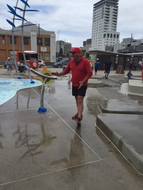Firing the water gun