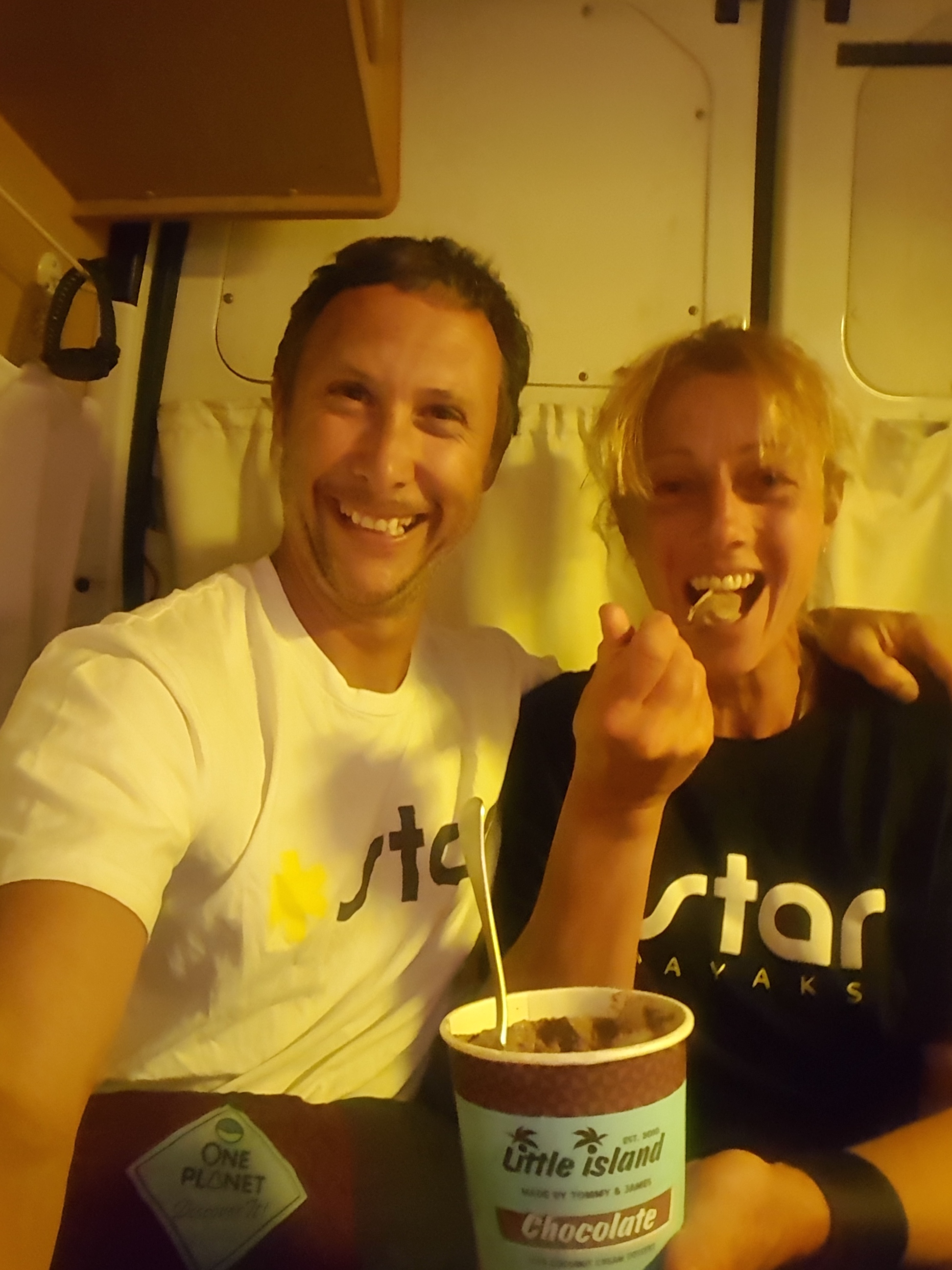Ice cream in bed! What would your mother say?