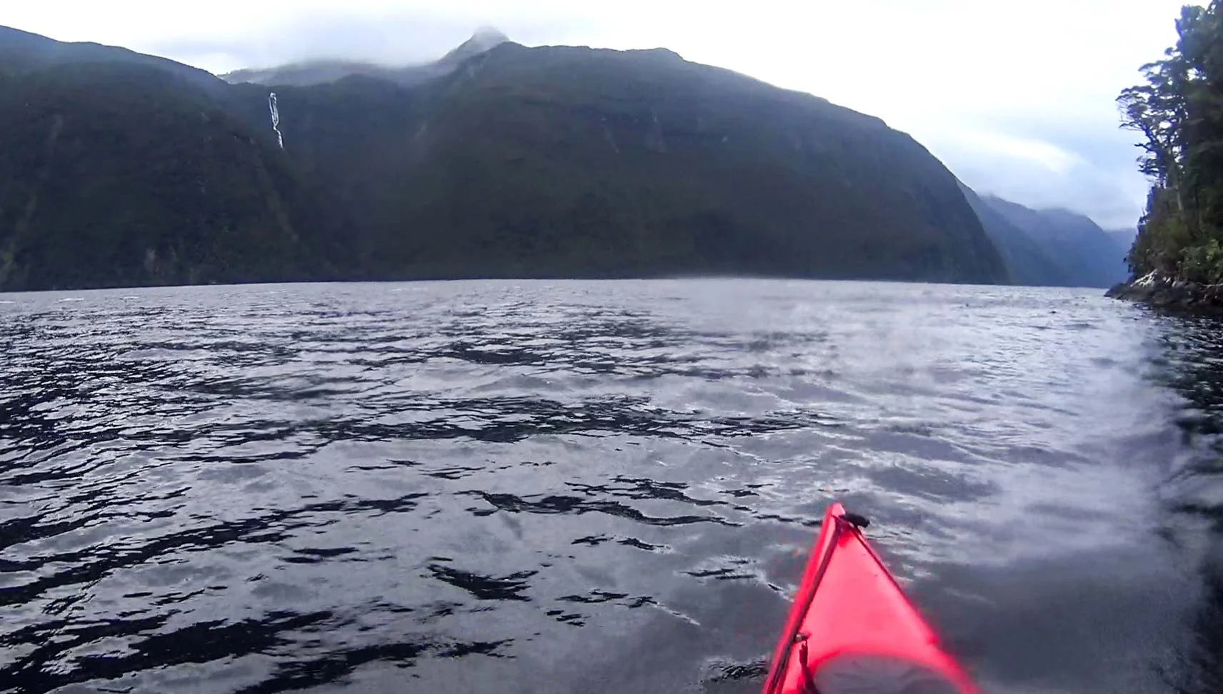Waterfall cascading in Thompson Sound