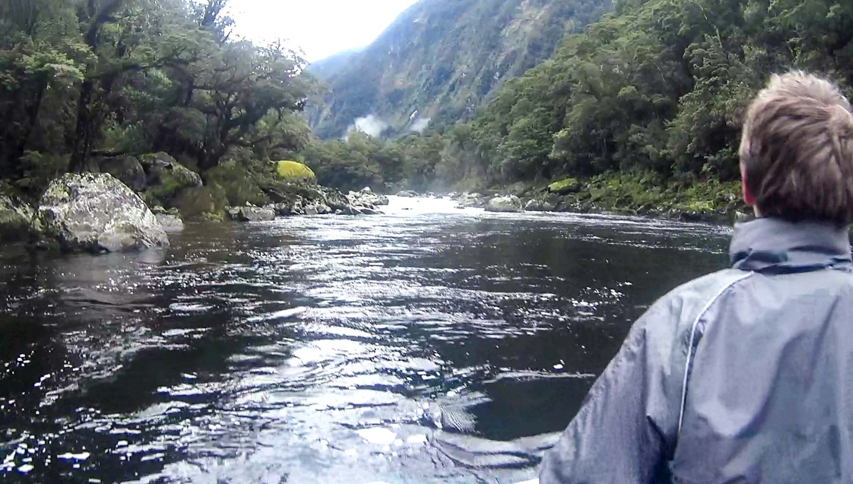 Paddling upriver with the Crowe family