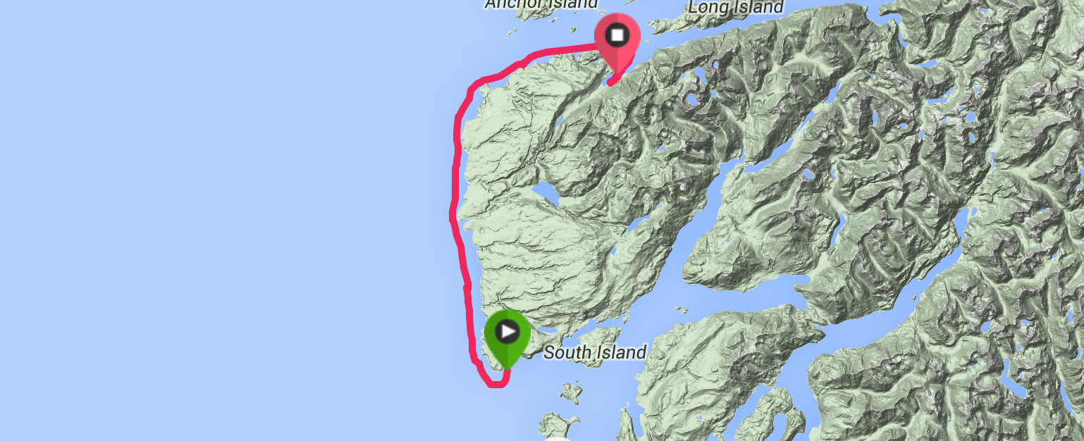 Distance: 47 .08 km Time: 8 :56 : 27 Avg Speed: 5.3 kph Calories: 2034
