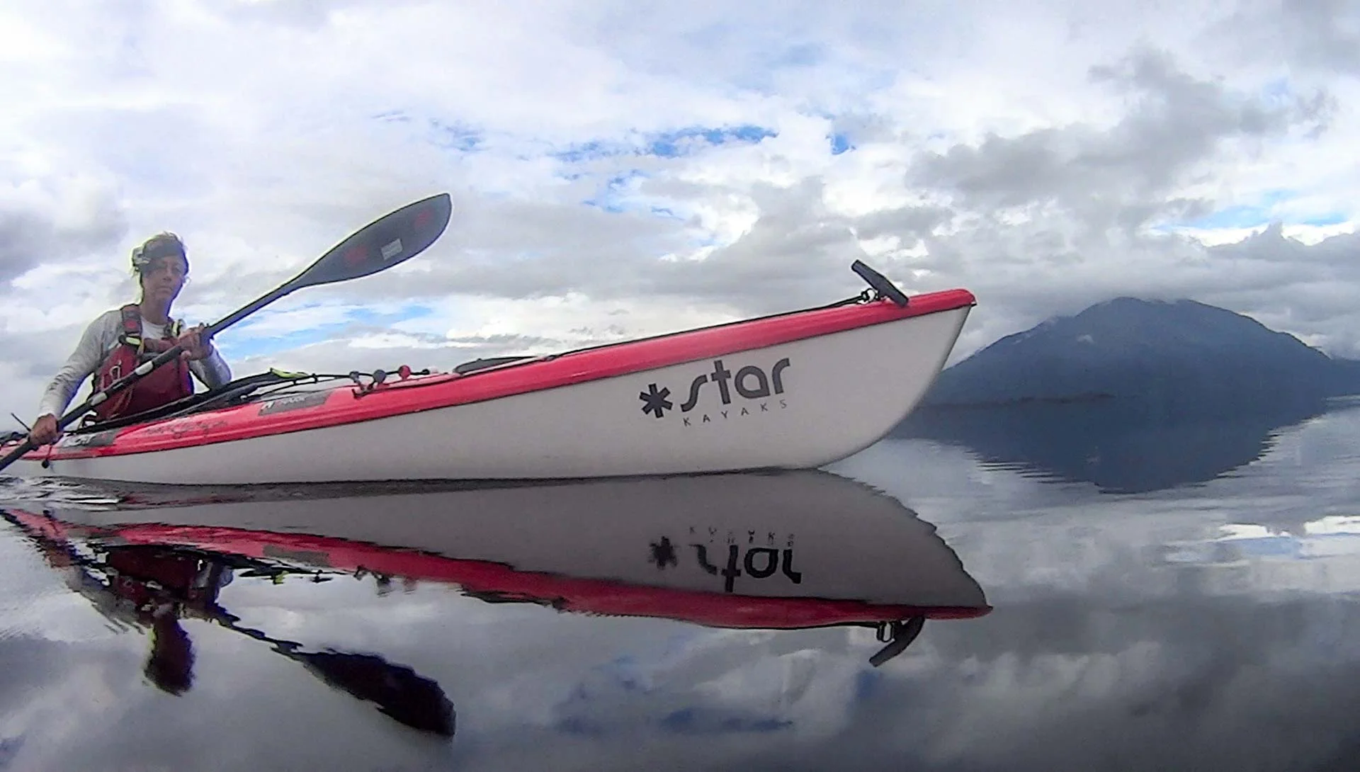 Paddling T2 on Lake Brunner