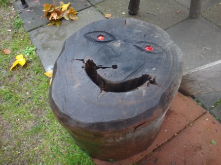 Smiling at you.