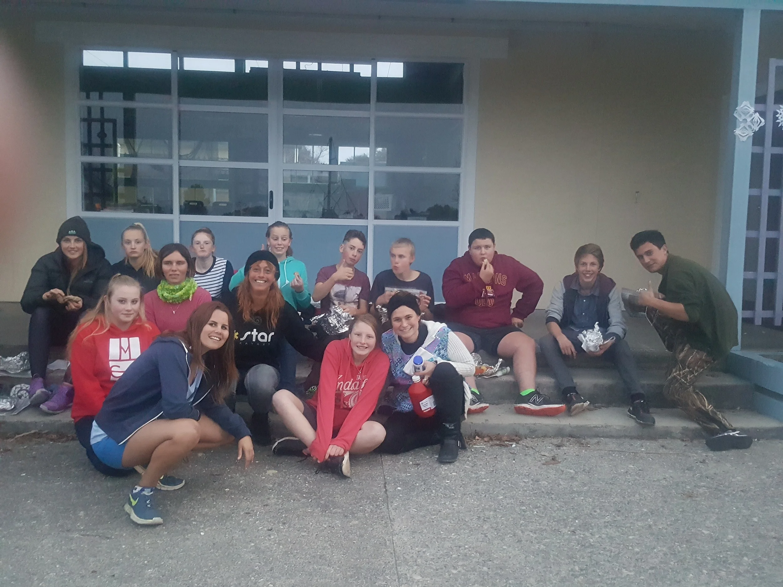 The hard working Hangi team.