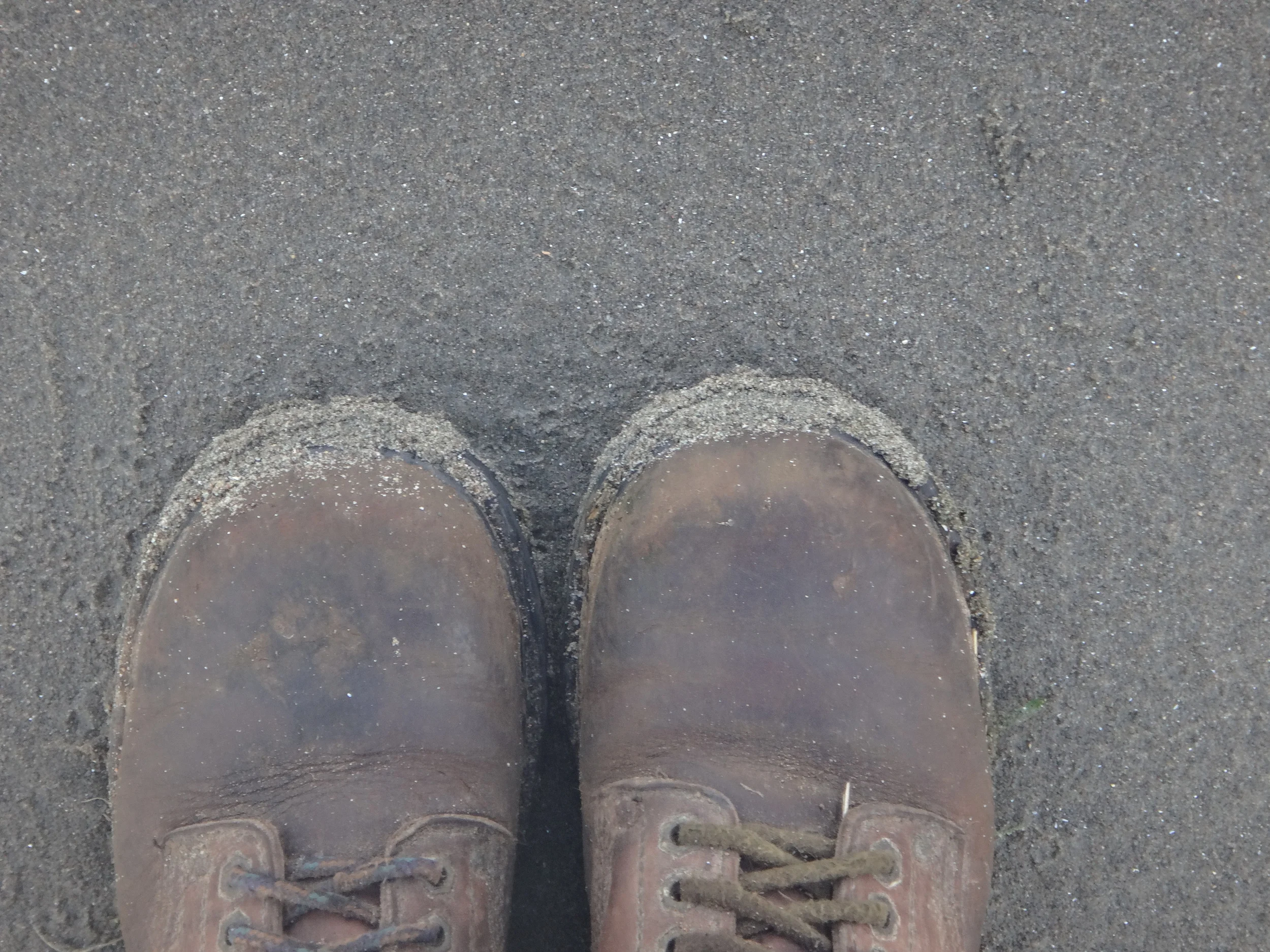 Boots made for hiking.