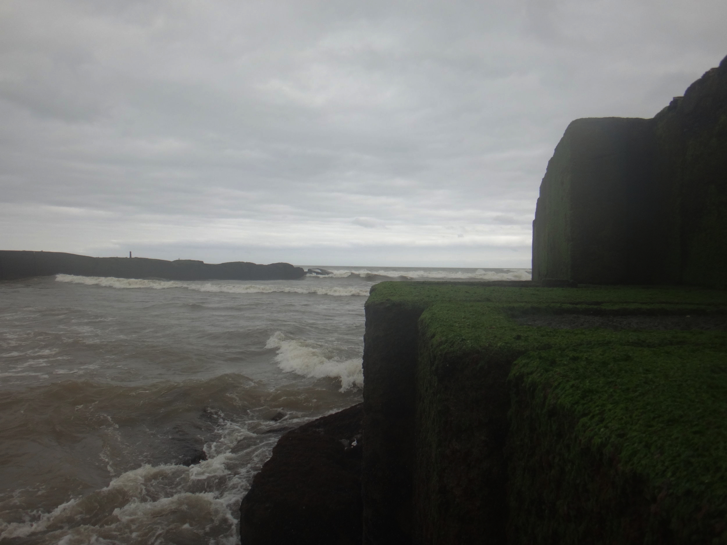 A rough river entrance.