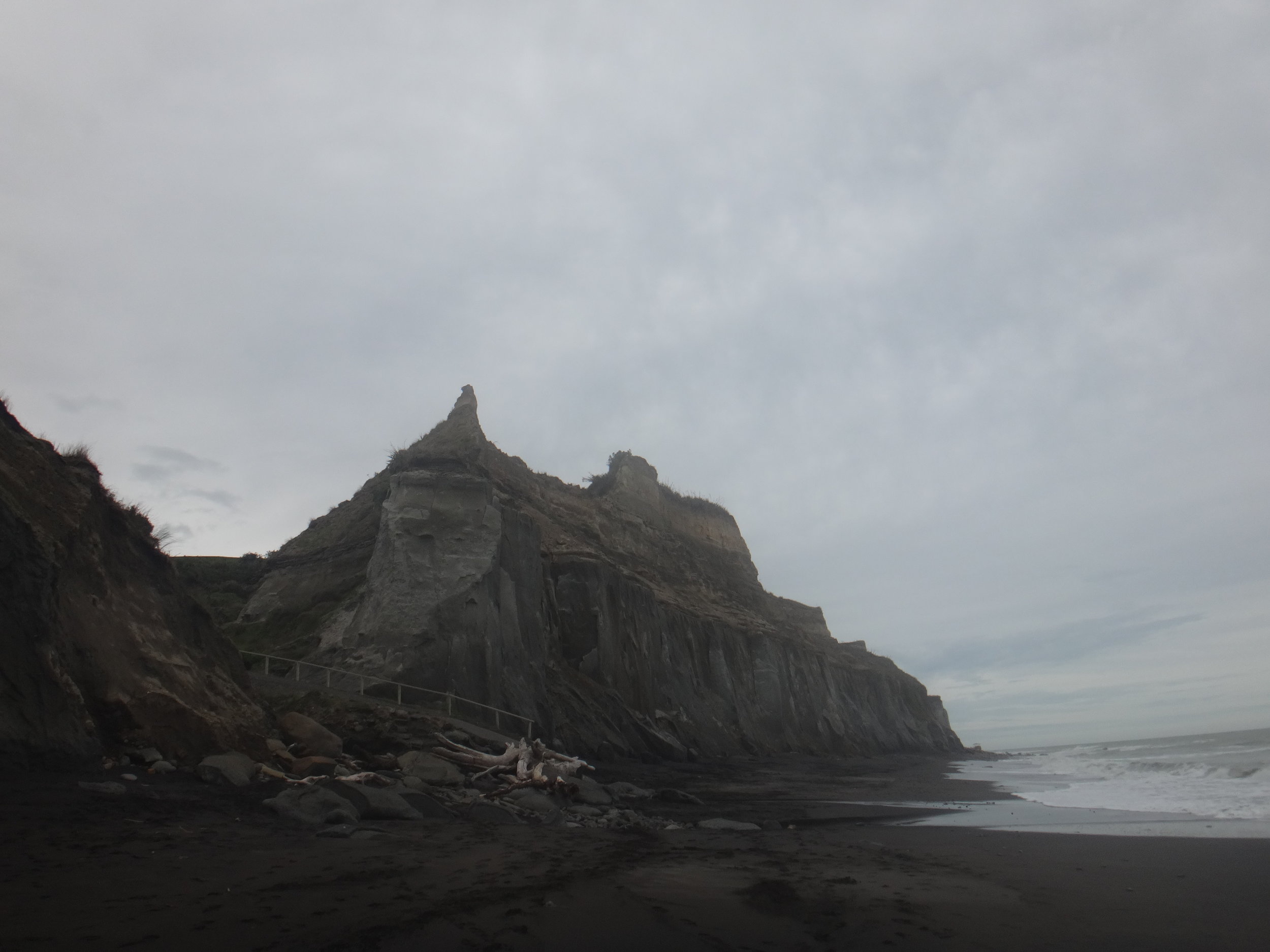 Waihi Beach South Taranaki. Such incredible cliffs.