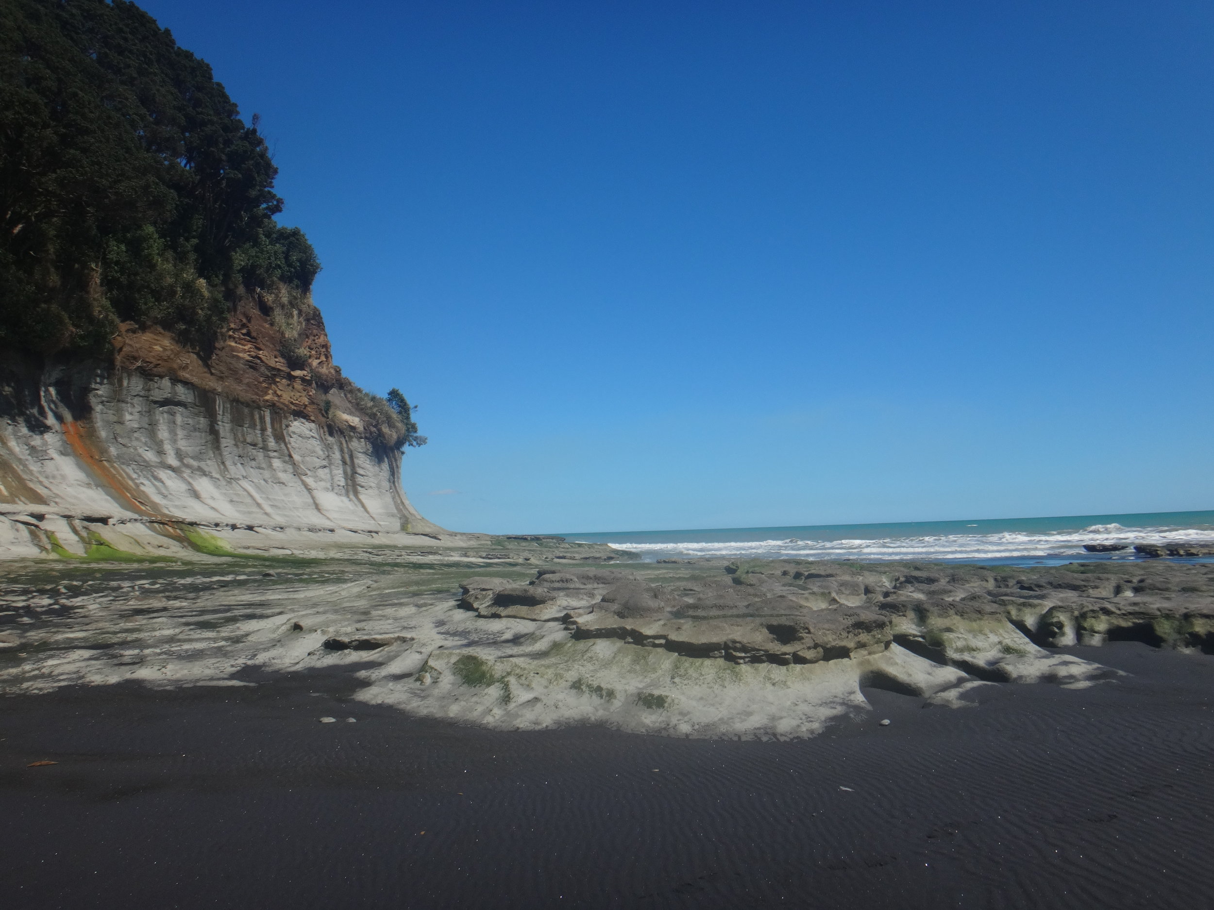 The cliffs.