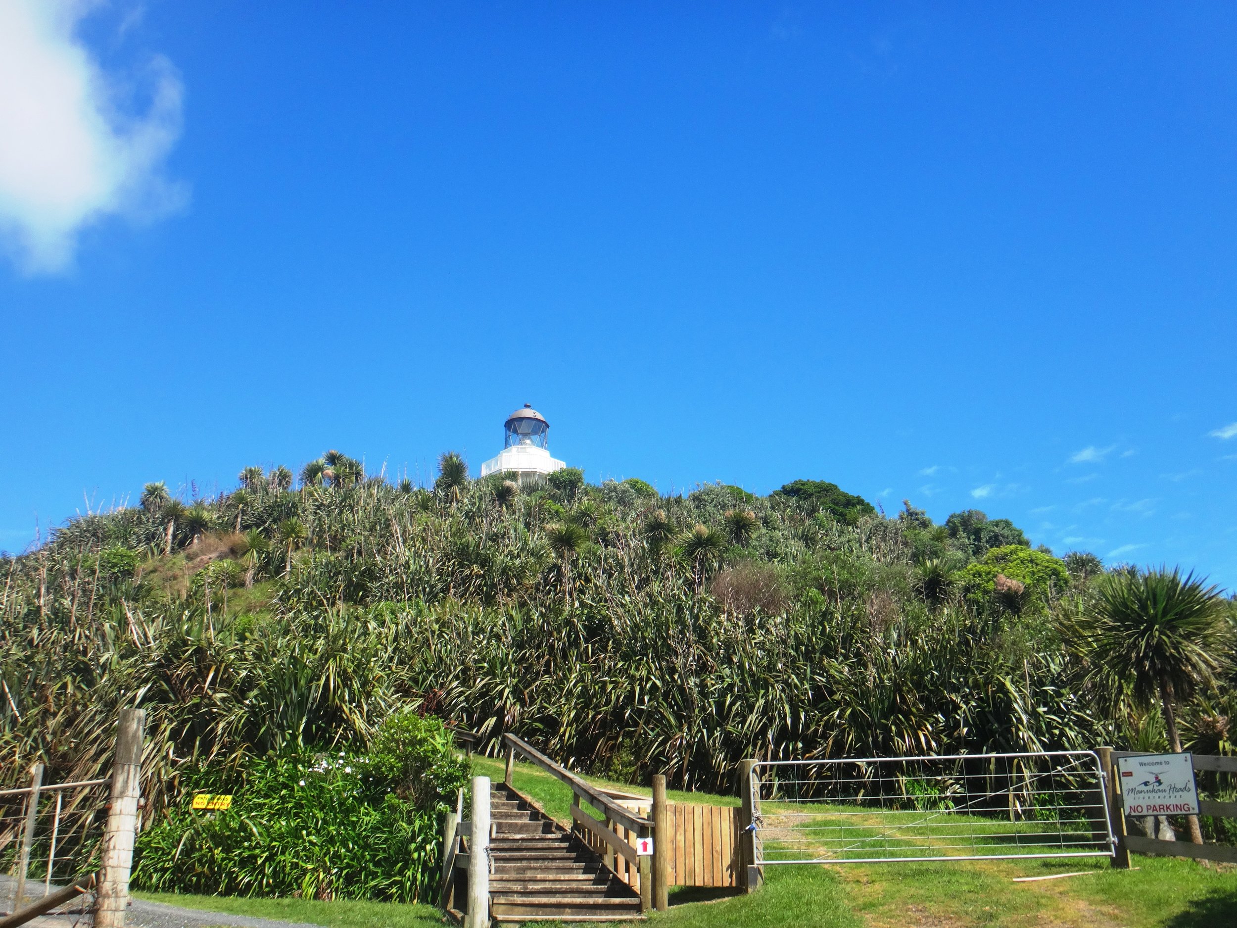 Light house at Manukau Heads.