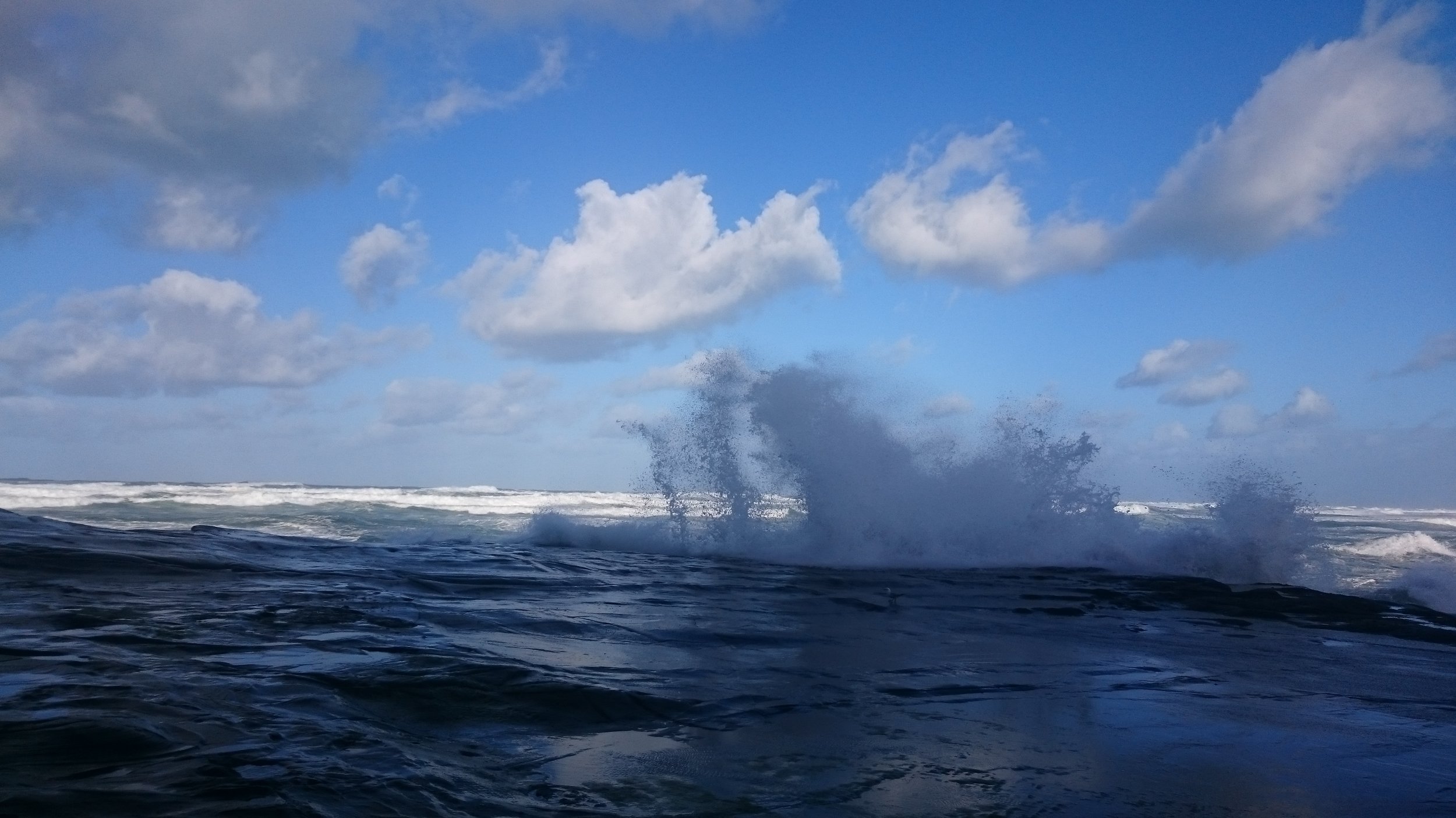 Ocean waves.