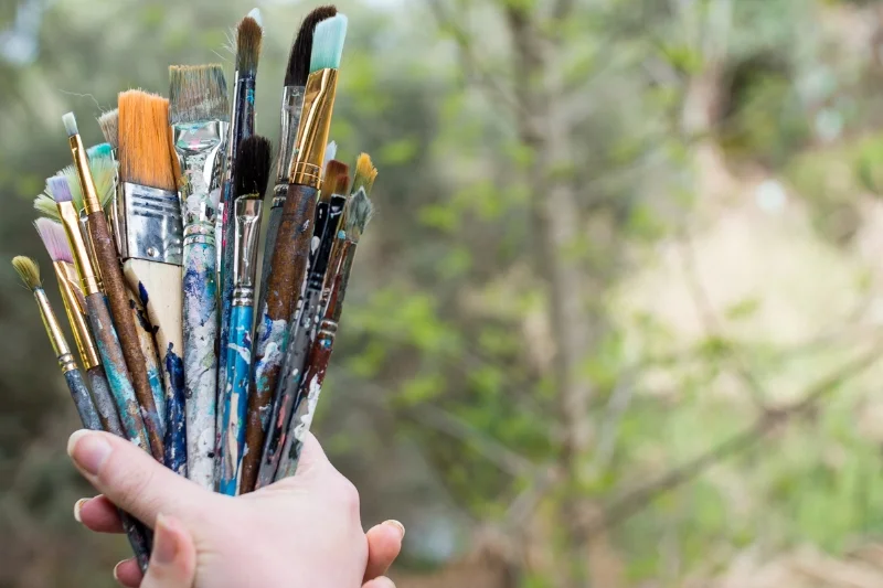 Assorted brushes