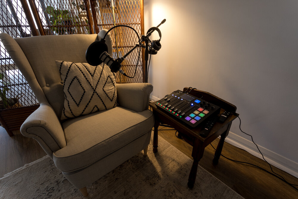Laura's Podcasting Chair