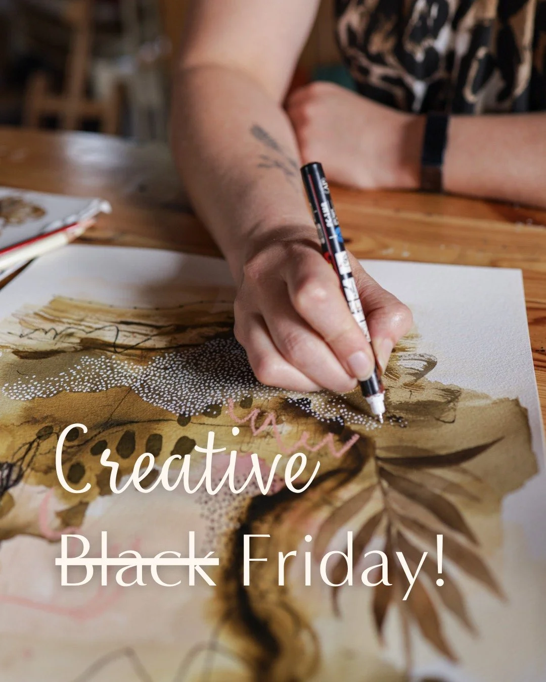 Creative Friday&hellip; now that feels gentler.

This season can be overwhelming, but it&rsquo;s also a lovely time to explore creative goodness and support small creative businesses.

I&rsquo;m running a sale with savings of up to 50 percent on my o