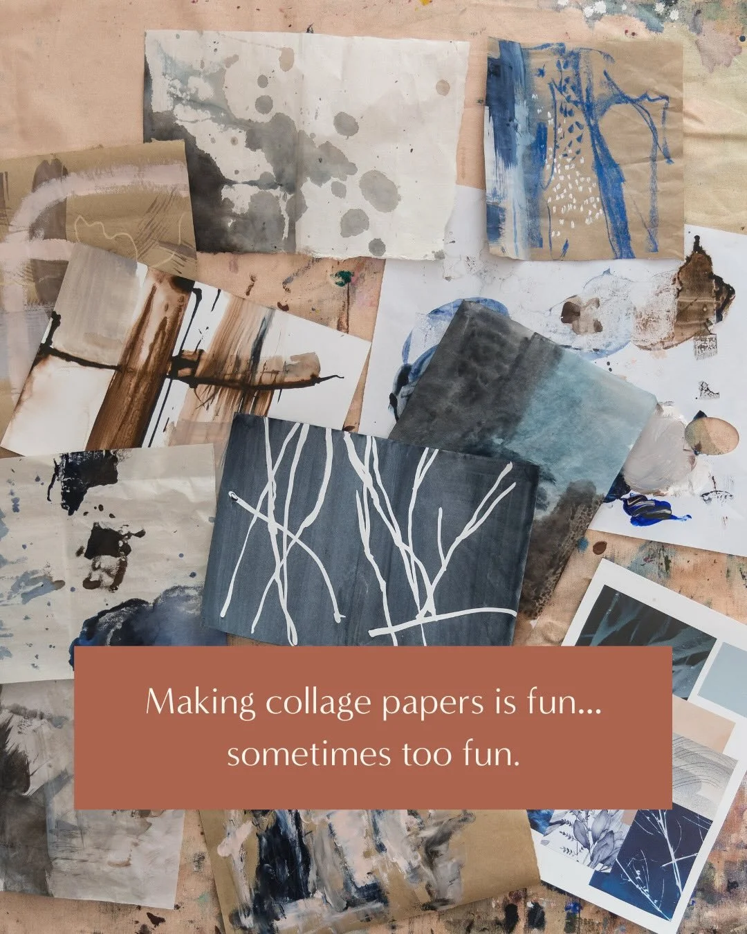 I make a lot of collage papers&hellip; and turning them into handmade books is one of my favourite ways to put them to good use.
⠀⠀⠀⠀⠀⠀⠀⠀⠀
If you&rsquo;d like to try this, it&rsquo;s one of the processes I teach inside the Creative Blend Art Program 