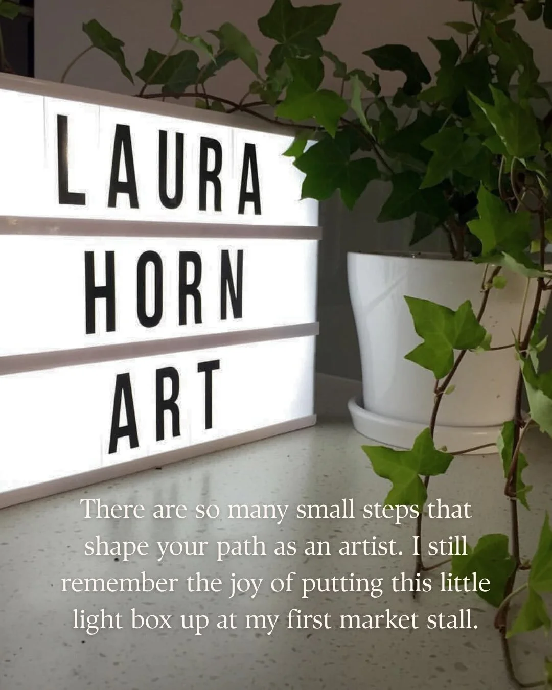 From small beginnings.

Ten years ago, we didn&rsquo;t feel ready.
Looking back now, I can see how every small leap shaped both me and Richie. 

Art saved us many times, individually and as a couple ❤️ Just so grateful xx 

#originstory #artheals #li