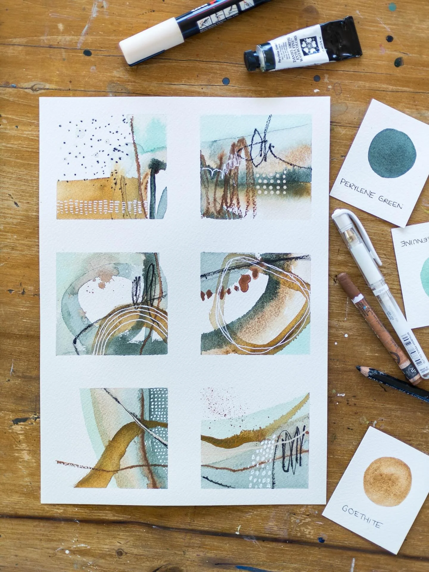 My next online course will focus on all sorts of different ways to make marks and develop your abstract visual language. Building confidence with mark making takes practice and experimentation, but it&rsquo;s also so much fun!! I am getting very exci
