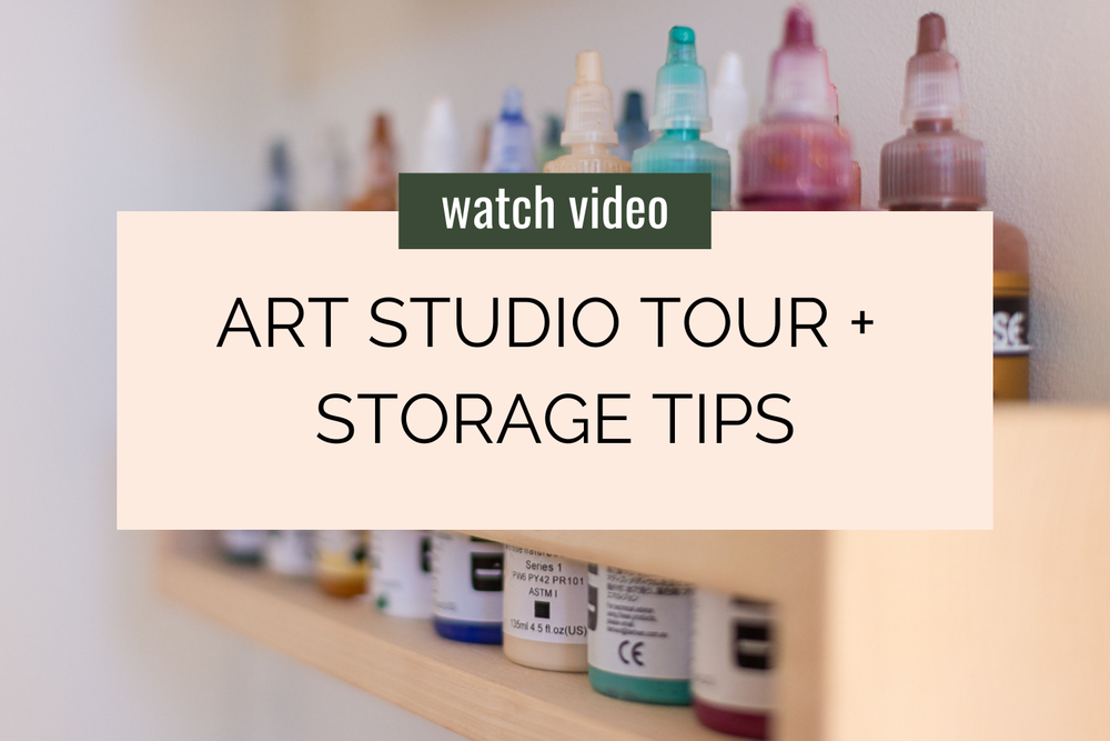 Art Studio Tour + Storage Tips — LAURA HORN ART