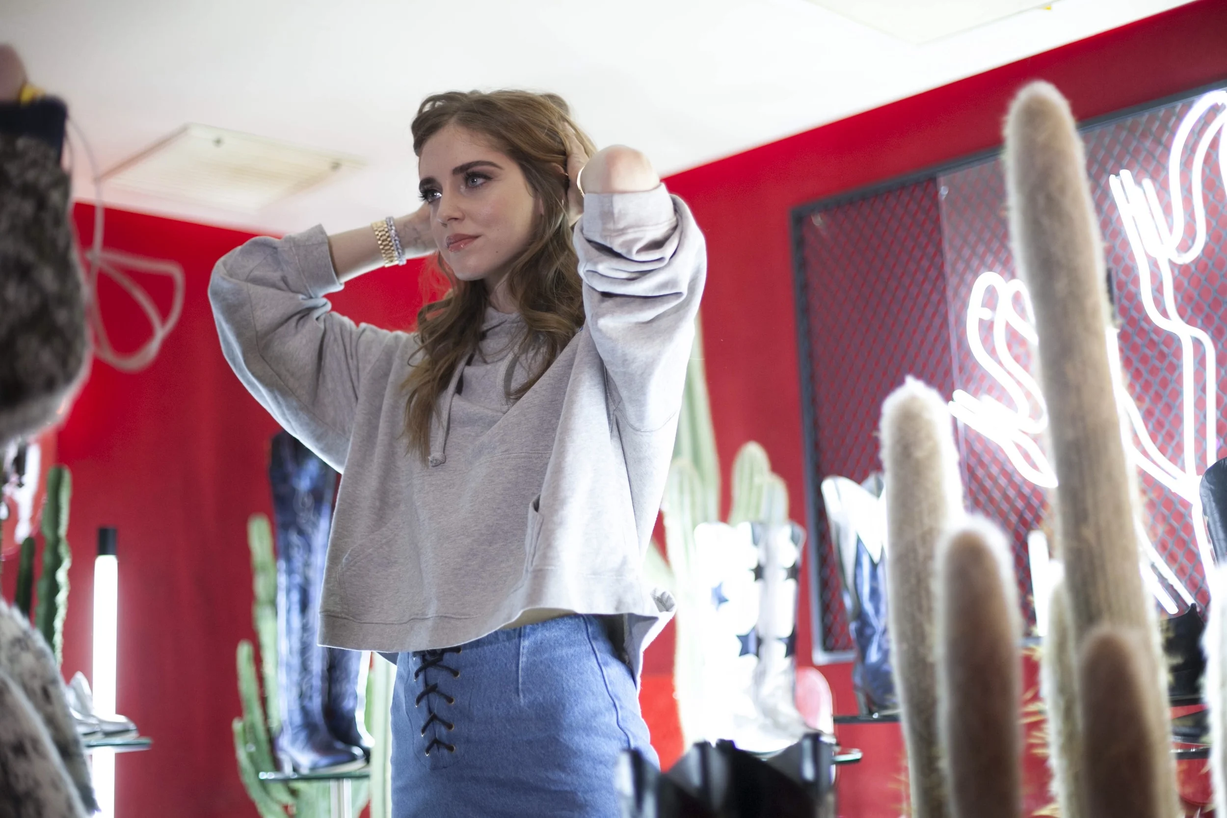 Chiara Ferragni at her presentation