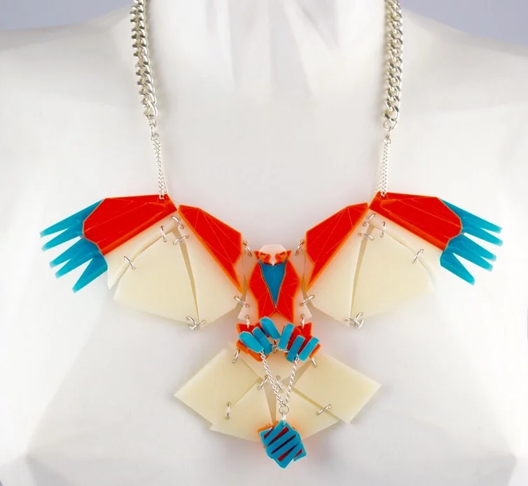 Sstutter golden eagle - Perspex jewellery