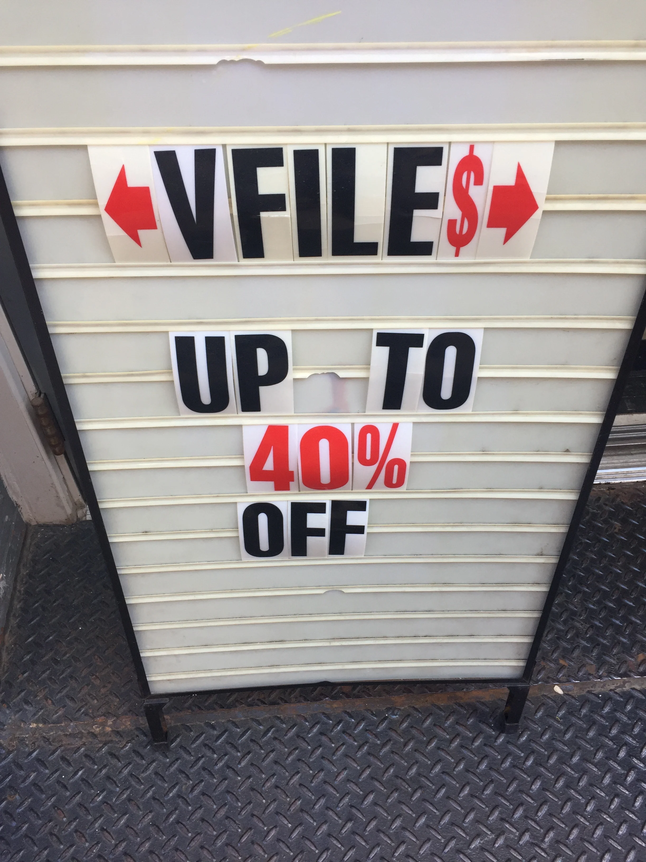 Sales at Vfile - New York