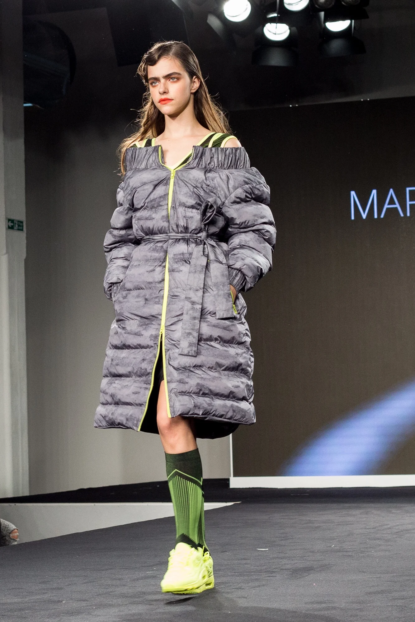 Margarita Davydova - off the shoulder puffa!