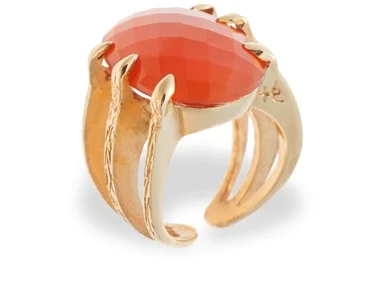 The Coral Sira ring in gold plate my favourite - Hissia