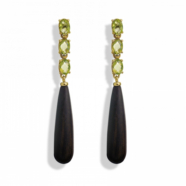  The Peridot Cascade earrings - Hissia