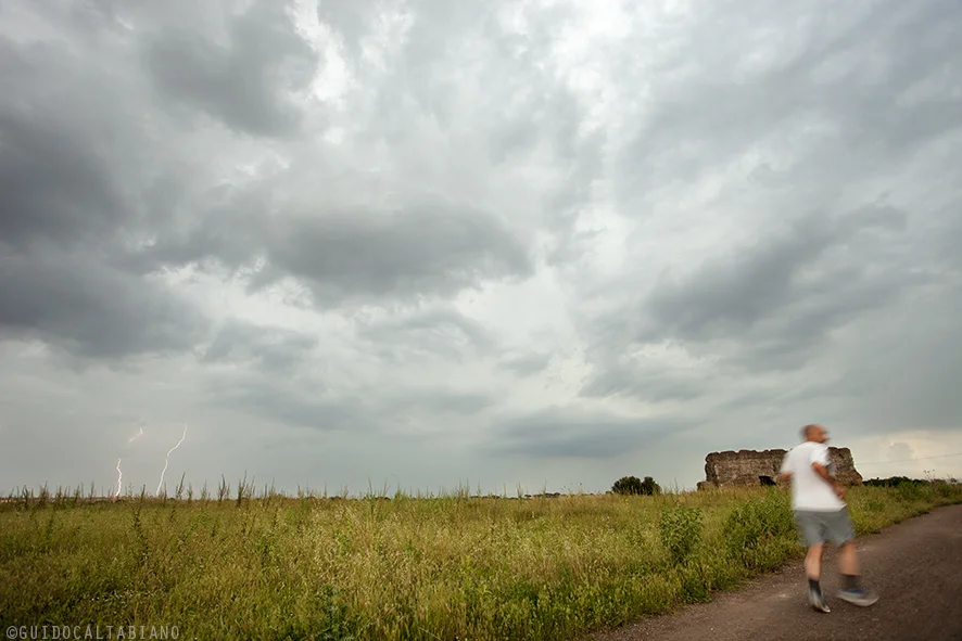 Running from lightnings