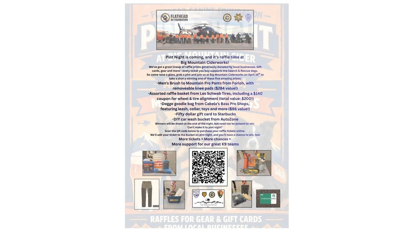 Tonight, Thursday April 16th 4pm-9pm. Meet the K-9 Dogs too!