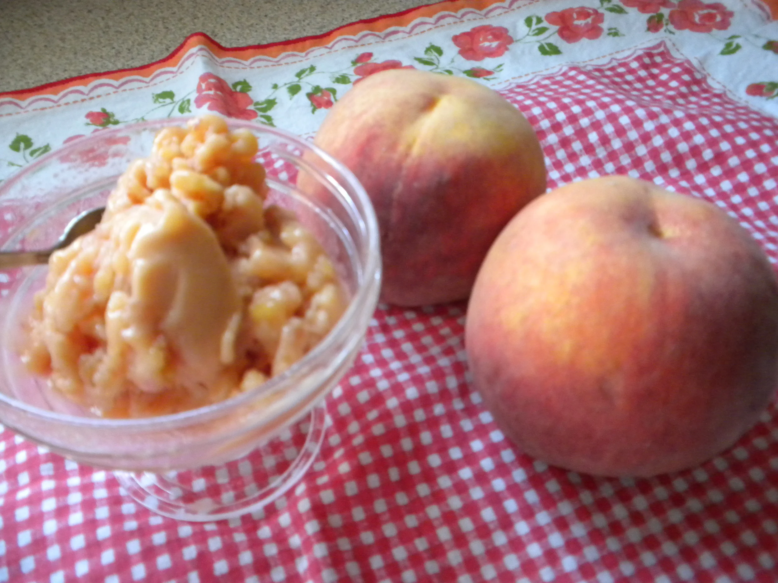 Fresh Peach Sorbet