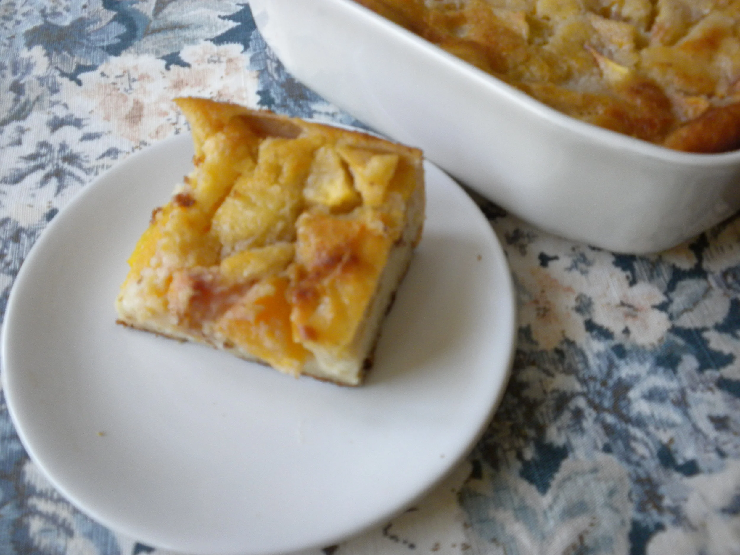 Peach Custard Cake