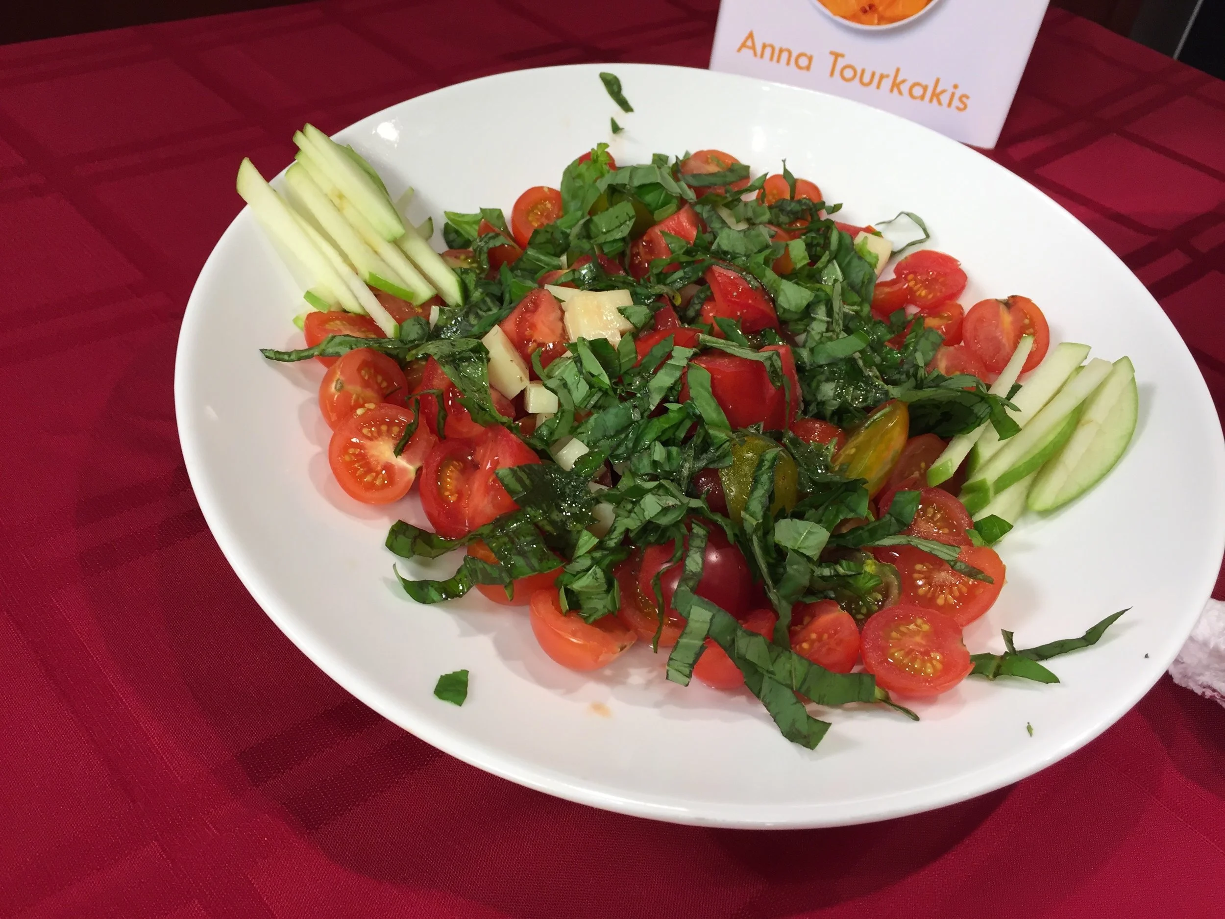 Mixed Tomatoes Salad with Basil Dressing