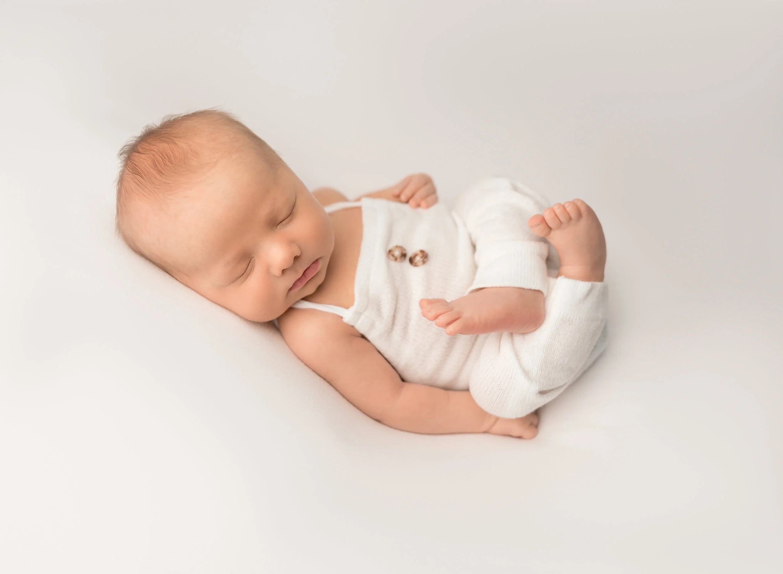 Boy in romper