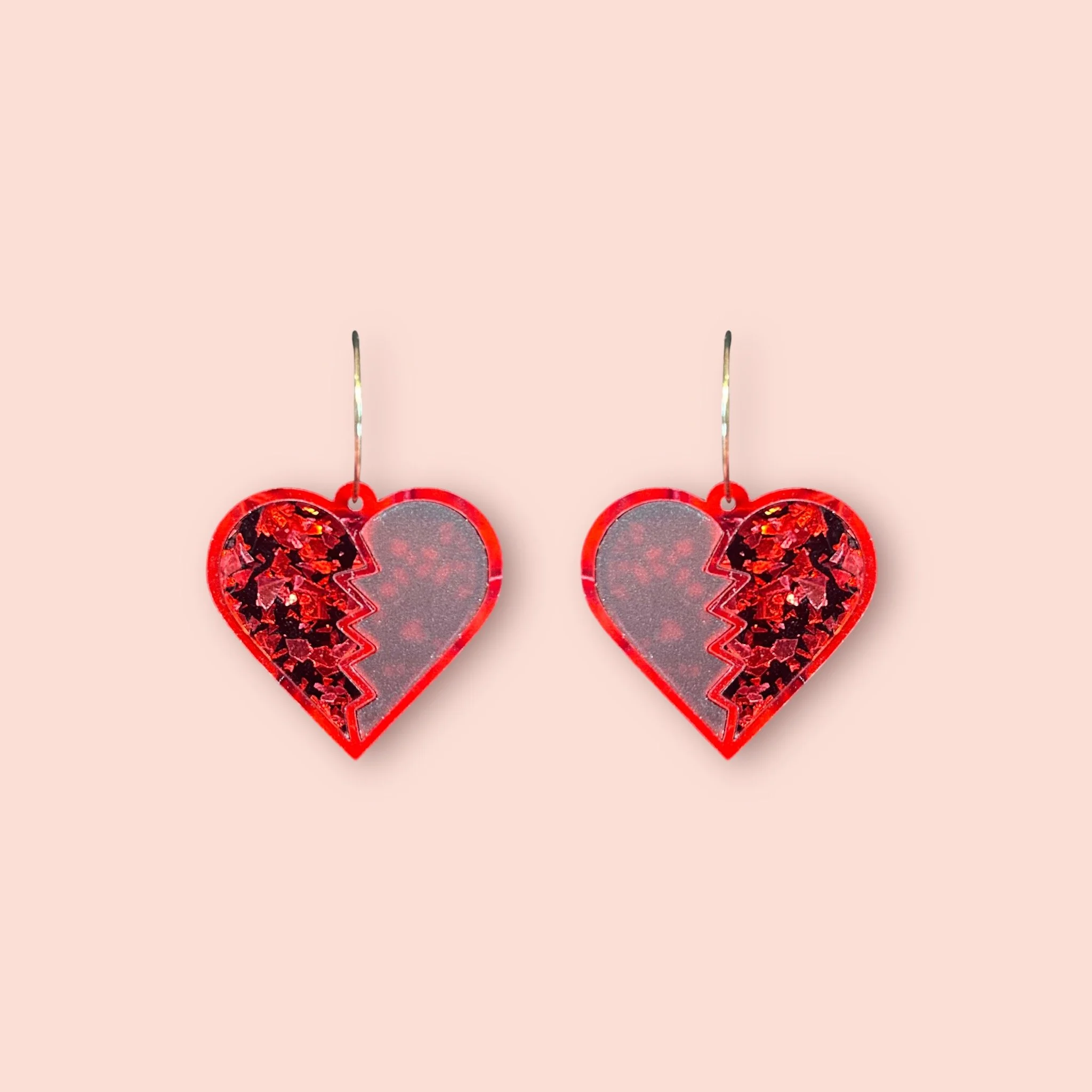 MEDIUM HEART BREAKER HOOPS (A)