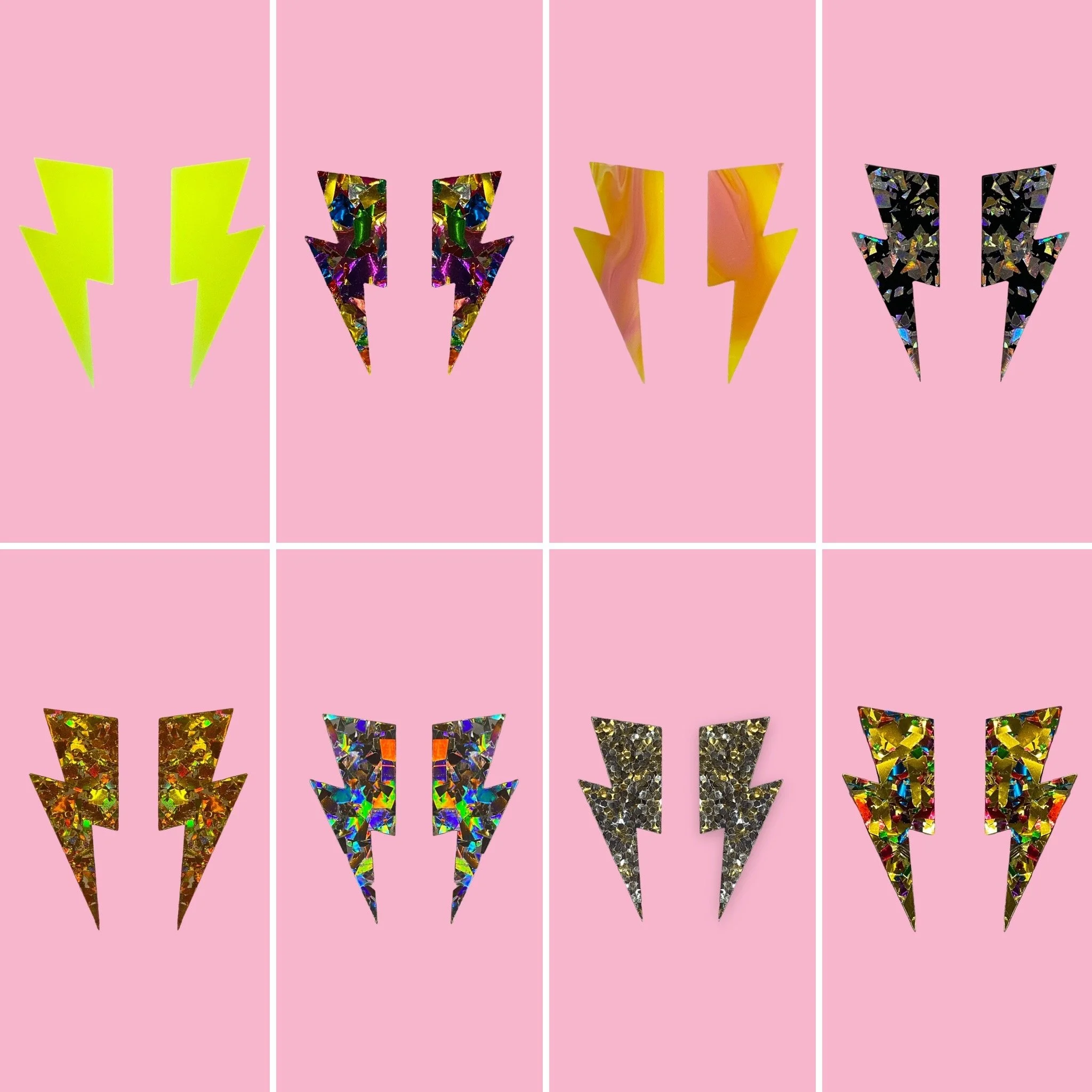 LIGHTNING BOLTS - (STUD/HOOP)