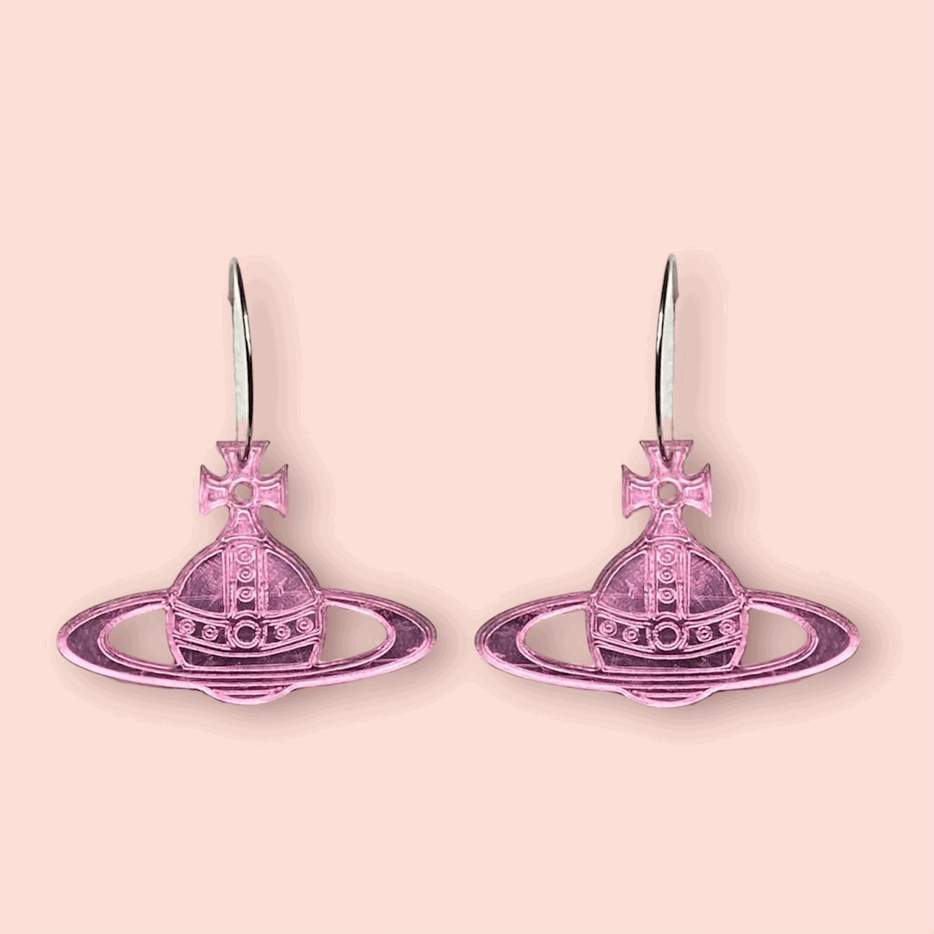 ORB DANGLERS MEDIUM (PINK)