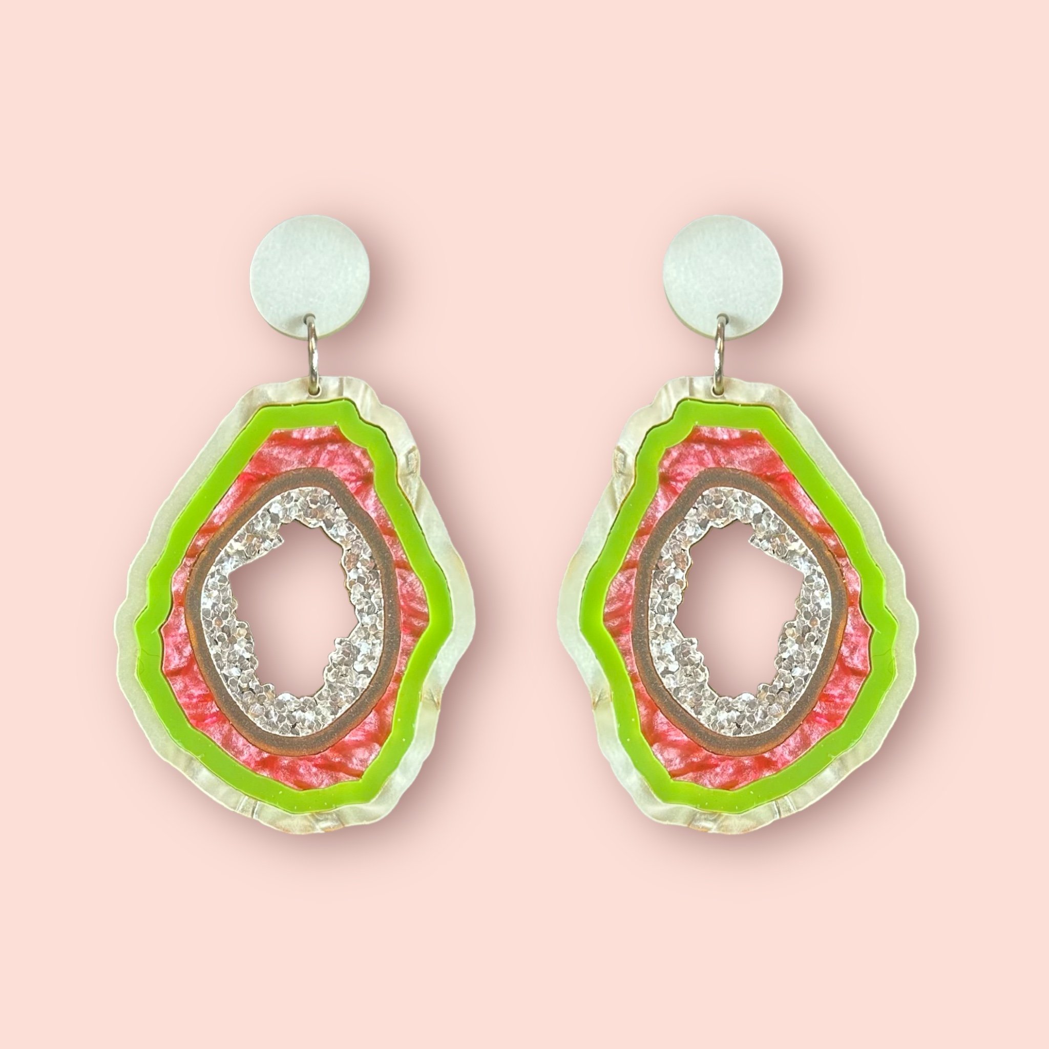 LARGE GEODE DANGLERS (Q)