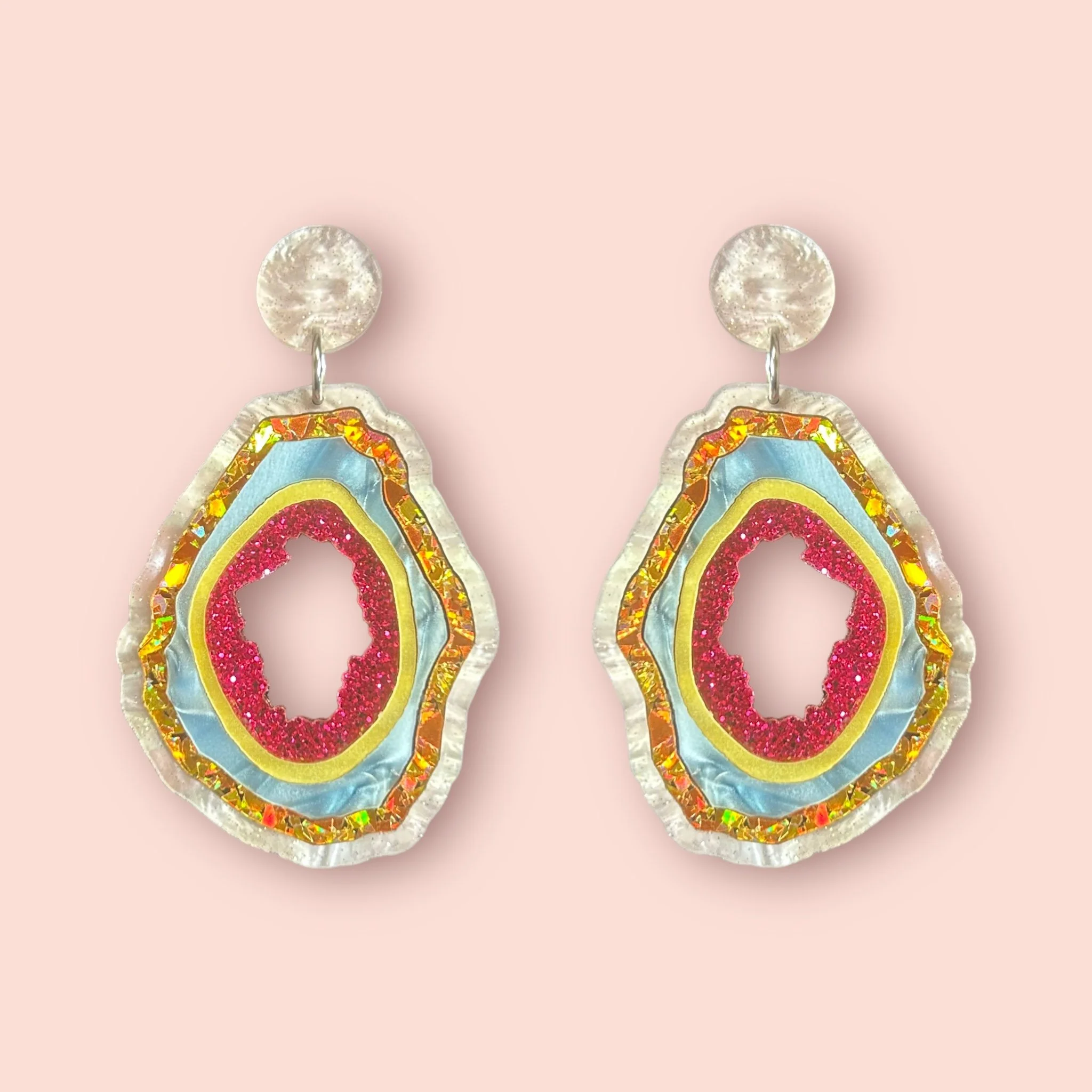 LARGE GEODE DANGLERS (F)