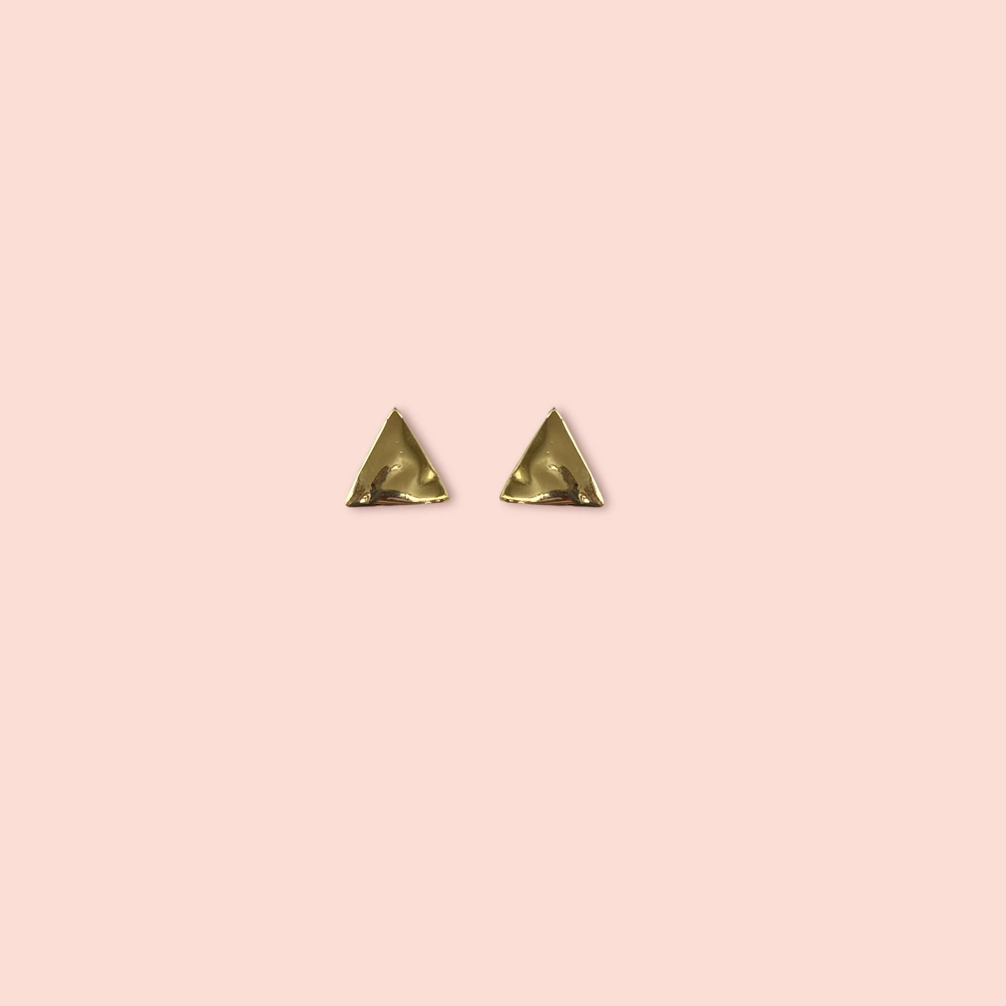 GOLD TRIANGLE EARRINGS
