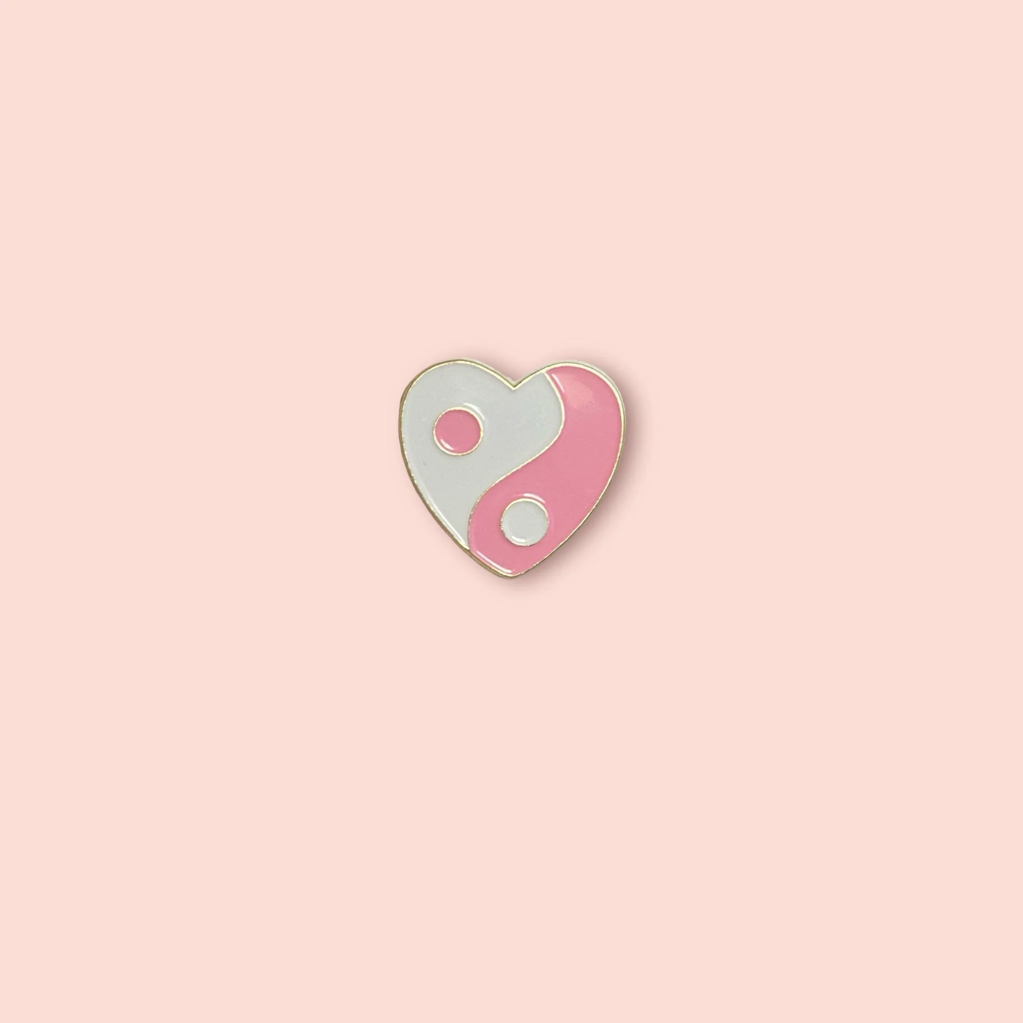 YIN & YANG HEART PIN