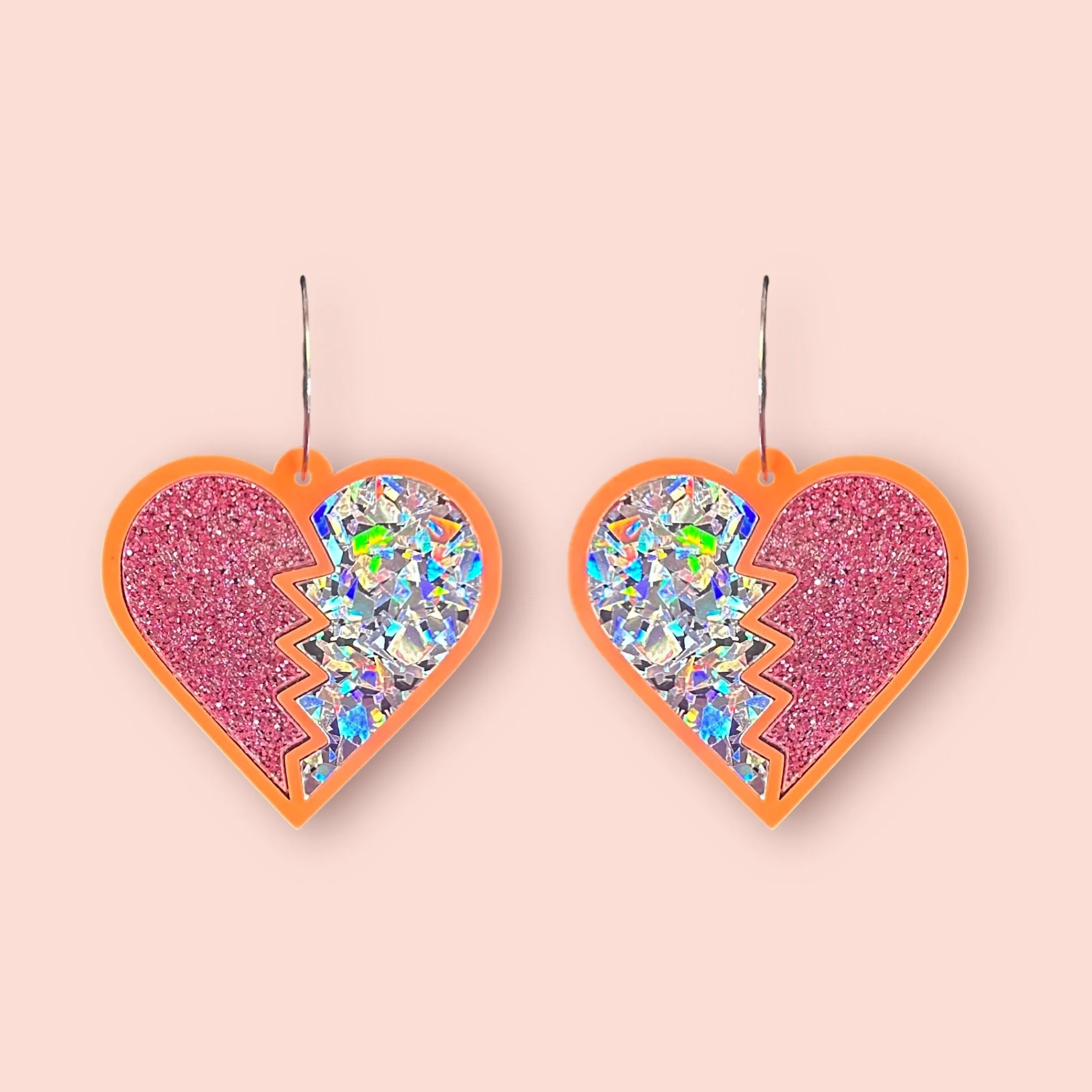 LARGE HEART BREAKER HOOPS (C)