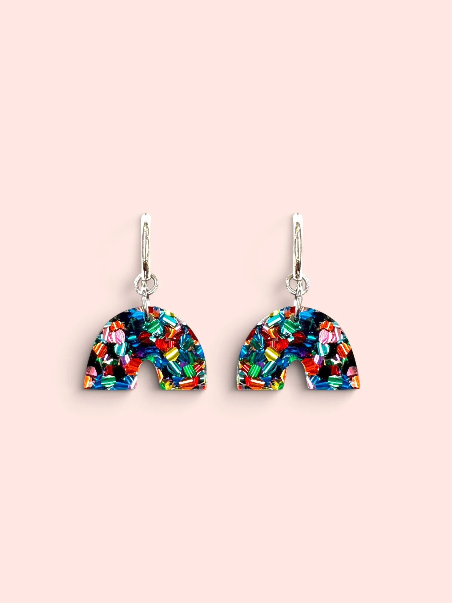 MINI GLITTER RAINBOW HOOPS