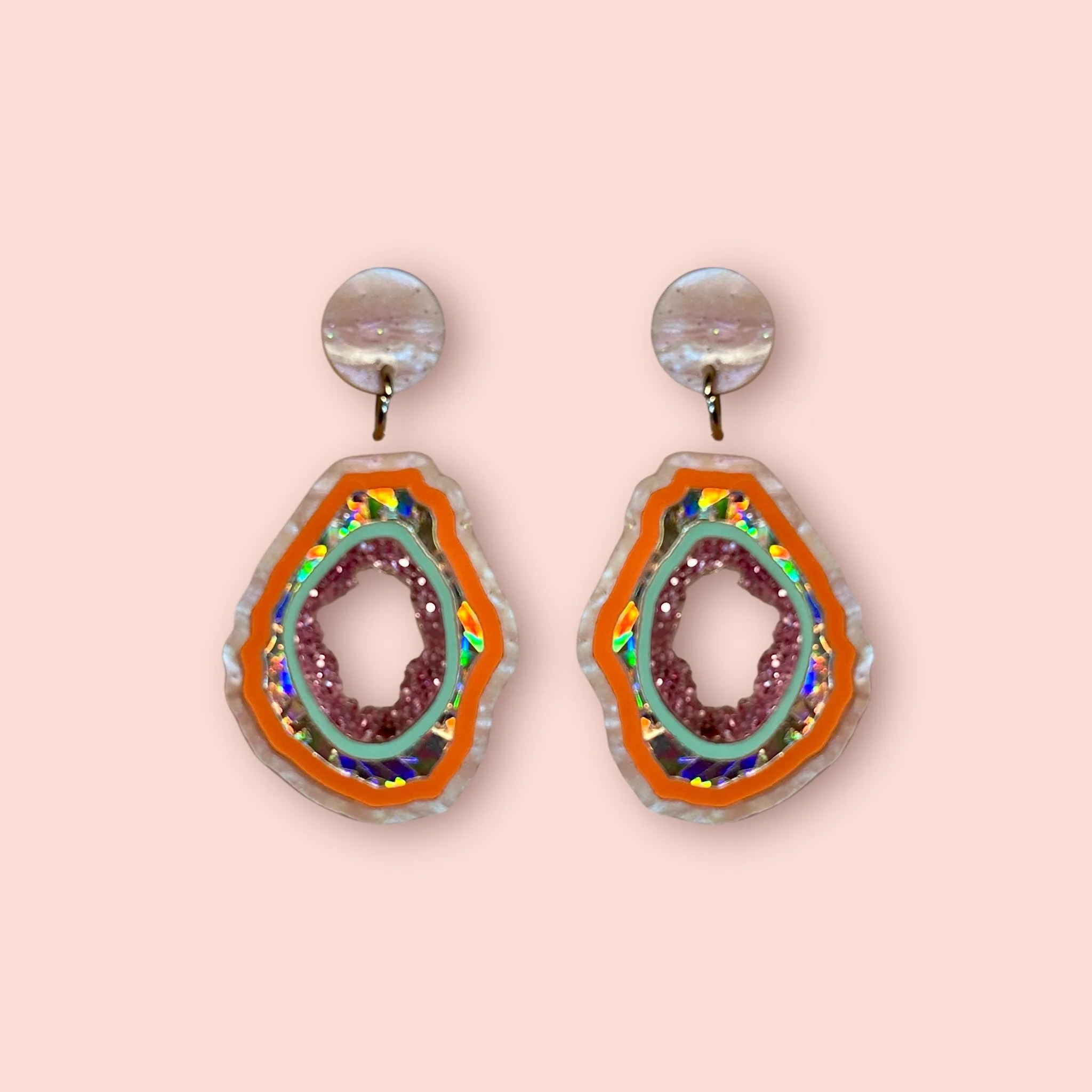 SMALL GEODES (E) ONE OFF PAIR