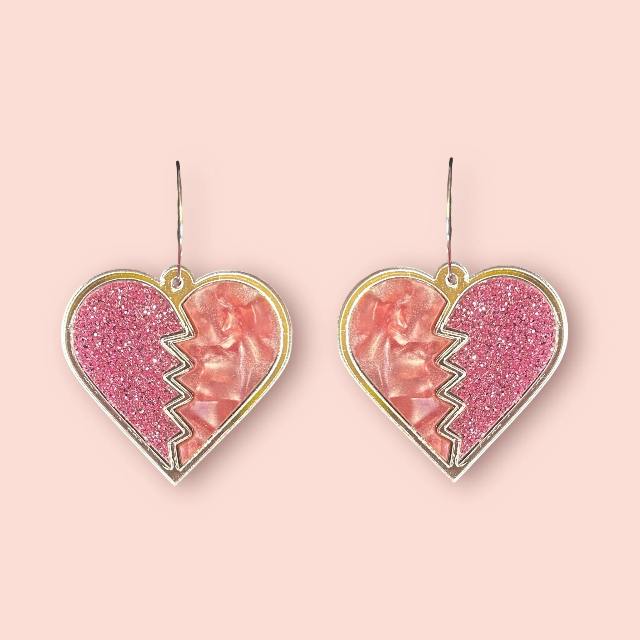 LARGE HEART BREAKER HOOPS (B)