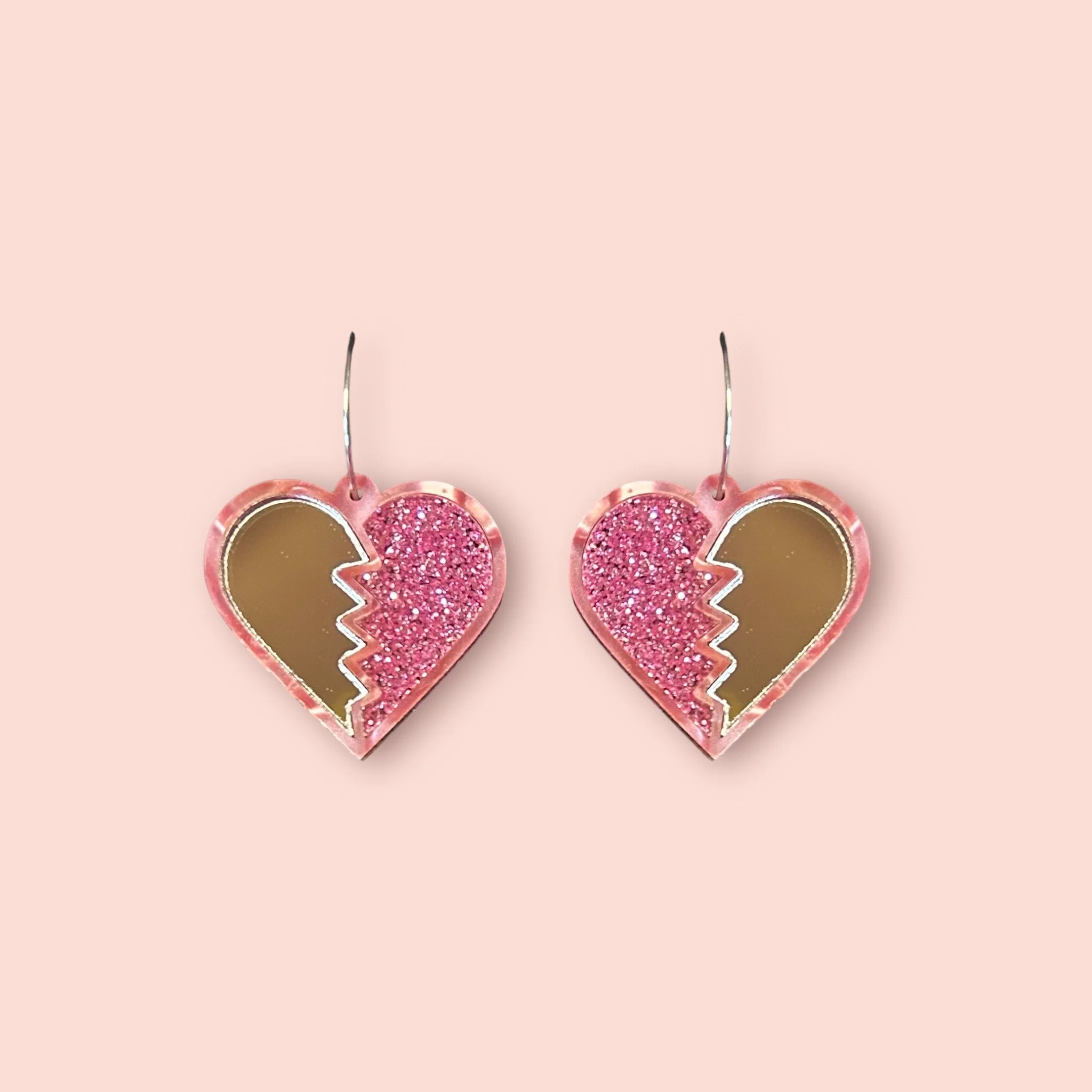 MEDIUM HEART BREAKER HOOPS (F)